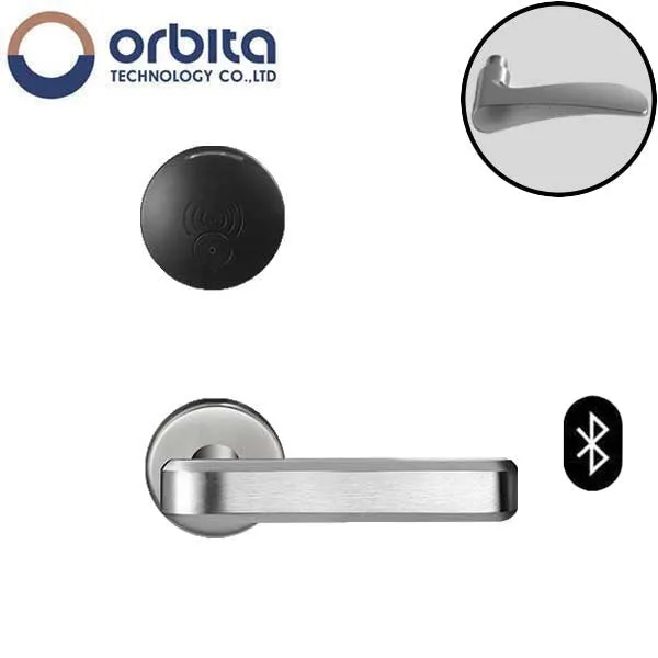 Orbita - S3079SBT - Mortise Hotel Lock - SPLIT Design - Bluetooth & RFID - Optional Lever Style - 6 VDC - Optional Finish - Grade 2