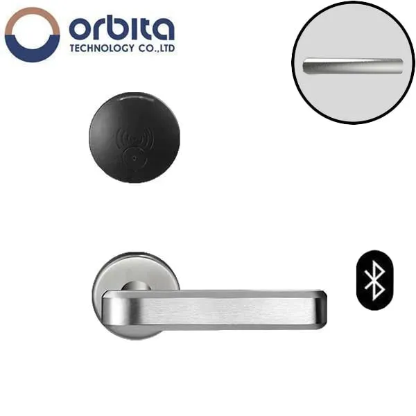 Orbita - S3079SBT - Mortise Hotel Lock - SPLIT Design - Bluetooth & RFID - Optional Lever Style - 6 VDC - Optional Finish - Grade 2