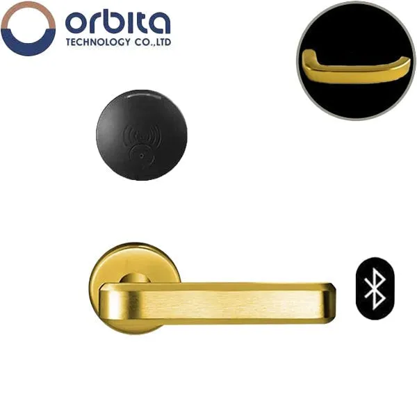 Orbita - S3079SBT - Mortise Hotel Lock - SPLIT Design - Bluetooth & RFID - Optional Lever Style - 6 VDC - Optional Finish - Grade 2