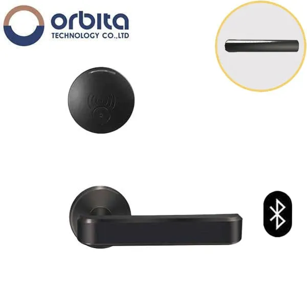 Orbita - S3079SBT - Mortise Hotel Lock - SPLIT Design - Bluetooth & RFID - Optional Lever Style - 6 VDC - Optional Finish - Grade 2