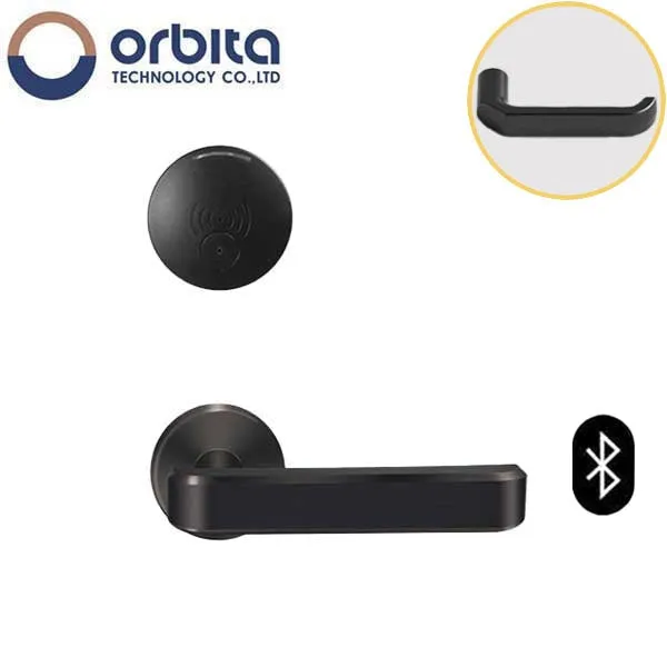 Orbita - S3079SBT - Mortise Hotel Lock - SPLIT Design - Bluetooth & RFID - Optional Lever Style - 6 VDC - Optional Finish - Grade 2