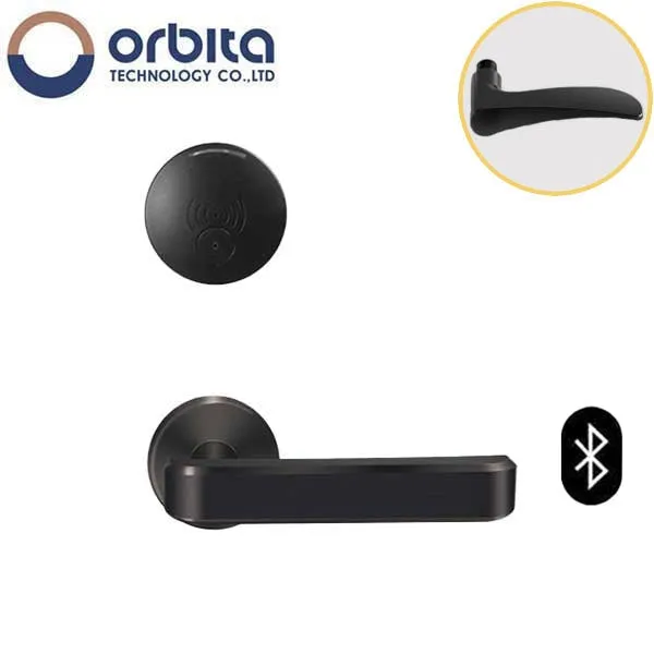 Orbita - S3079SBT - Mortise Hotel Lock - SPLIT Design - Bluetooth & RFID - Optional Lever Style - 6 VDC - Optional Finish - Grade 2