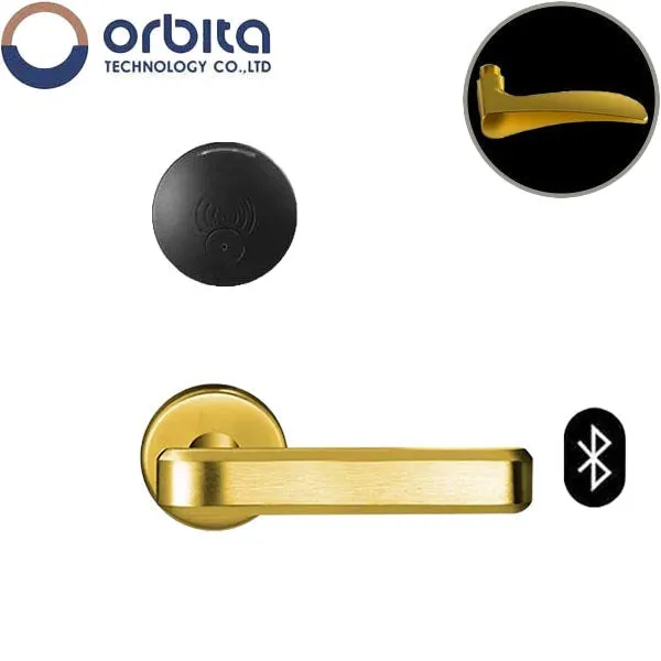 Orbita - S3079SBT - Mortise Hotel Lock - SPLIT Design - Bluetooth & RFID - Optional Lever Style - 6 VDC - Optional Finish - Grade 2