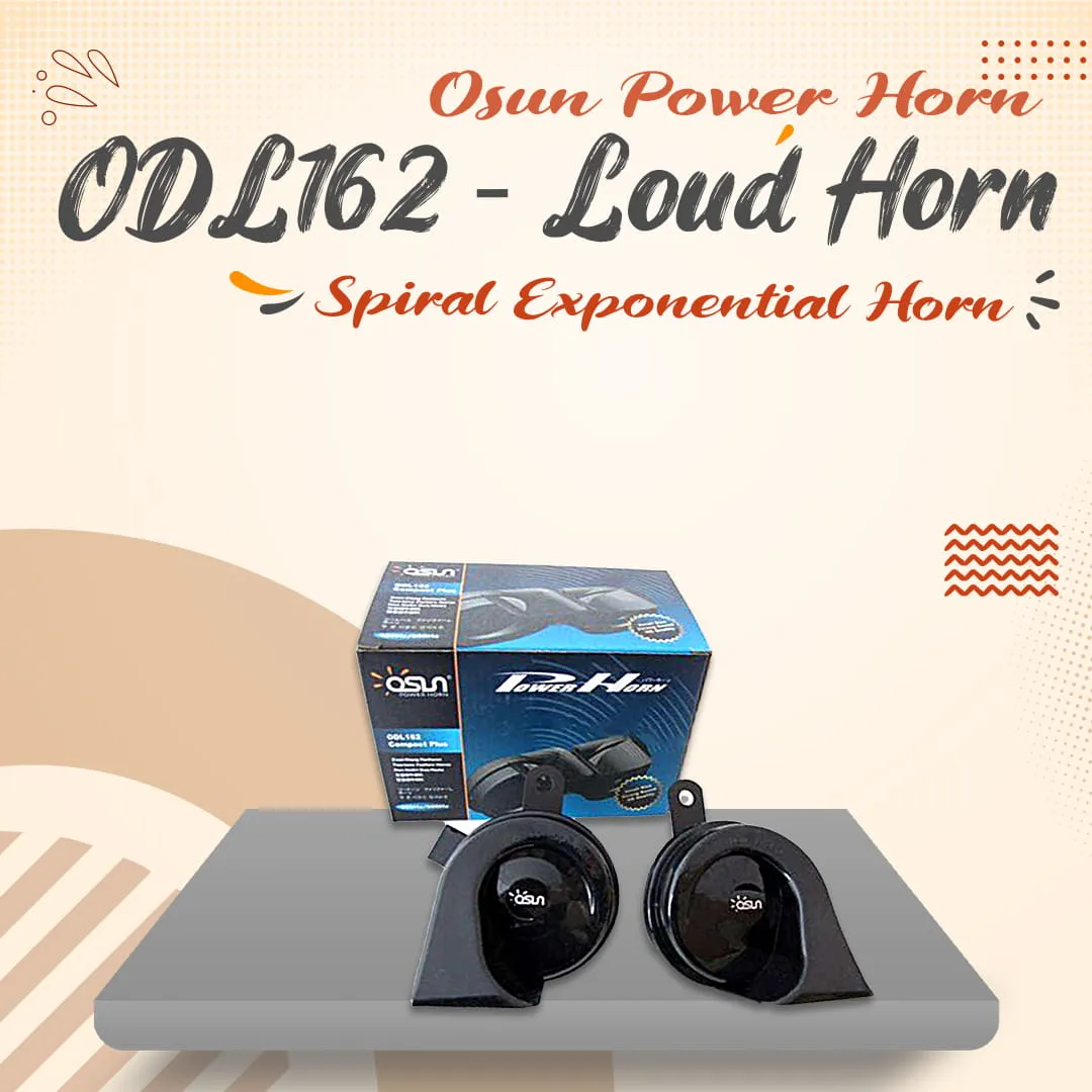Osun Power Horn ODL162 - Loud Horn | Spiral Exponential Horn | Vehicle Horn