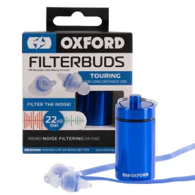 Oxford FilterBuds Touring 22 SNR Ear Buds Clear / Blue