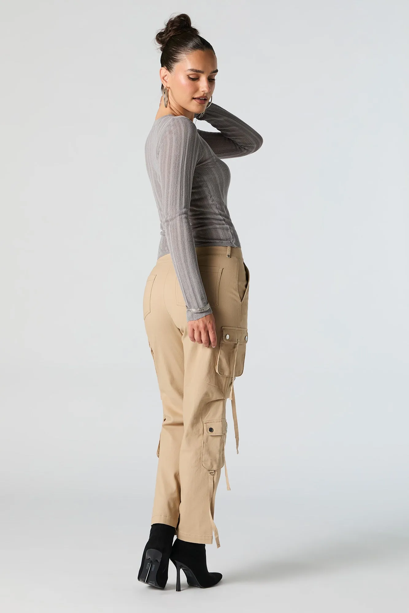 Pantalon cargo utilitaire à jambe droite