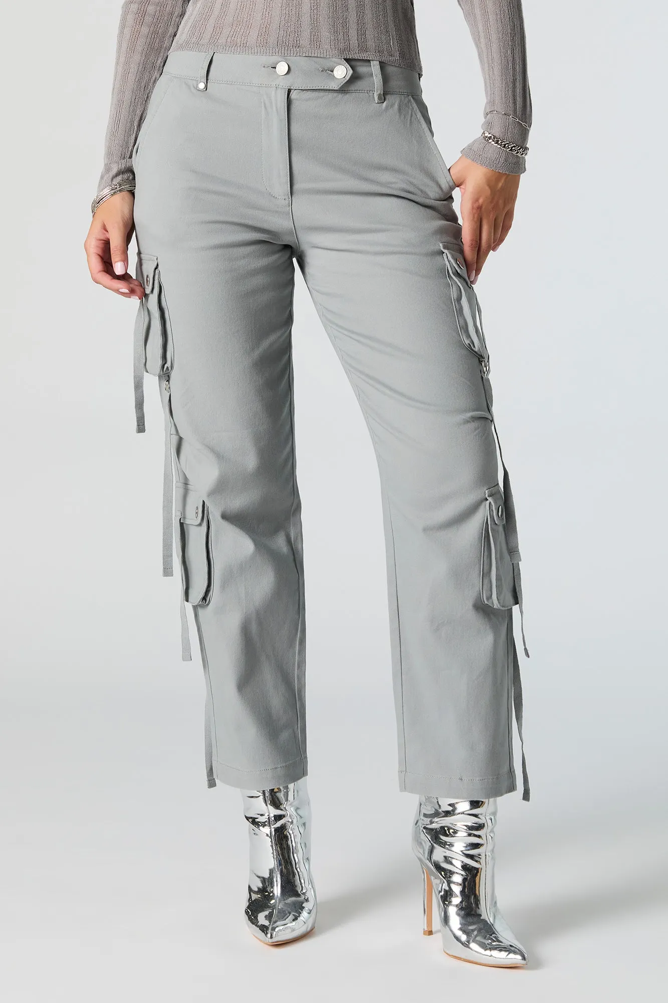 Pantalon cargo utilitaire à jambe droite