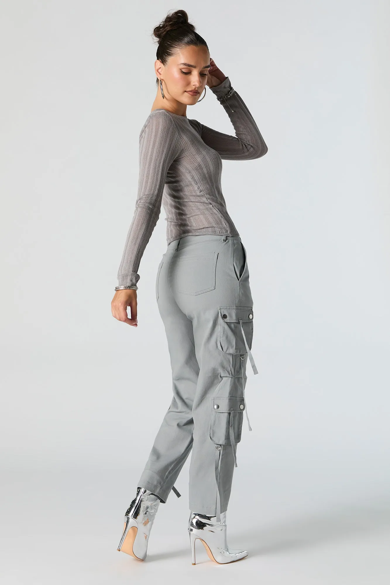 Pantalon cargo utilitaire à jambe droite
