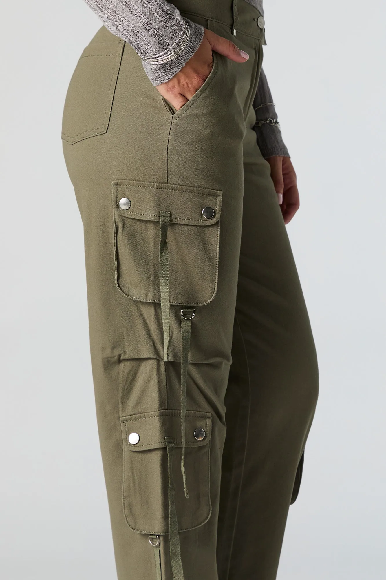Pantalon cargo utilitaire à jambe droite