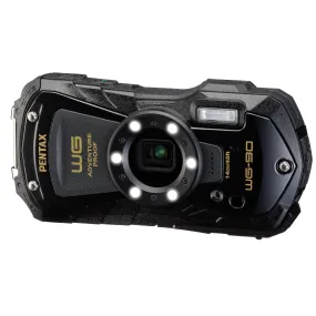 Pentax WG-90 16MP 5x Zoom Tough Compact Camera - Black
