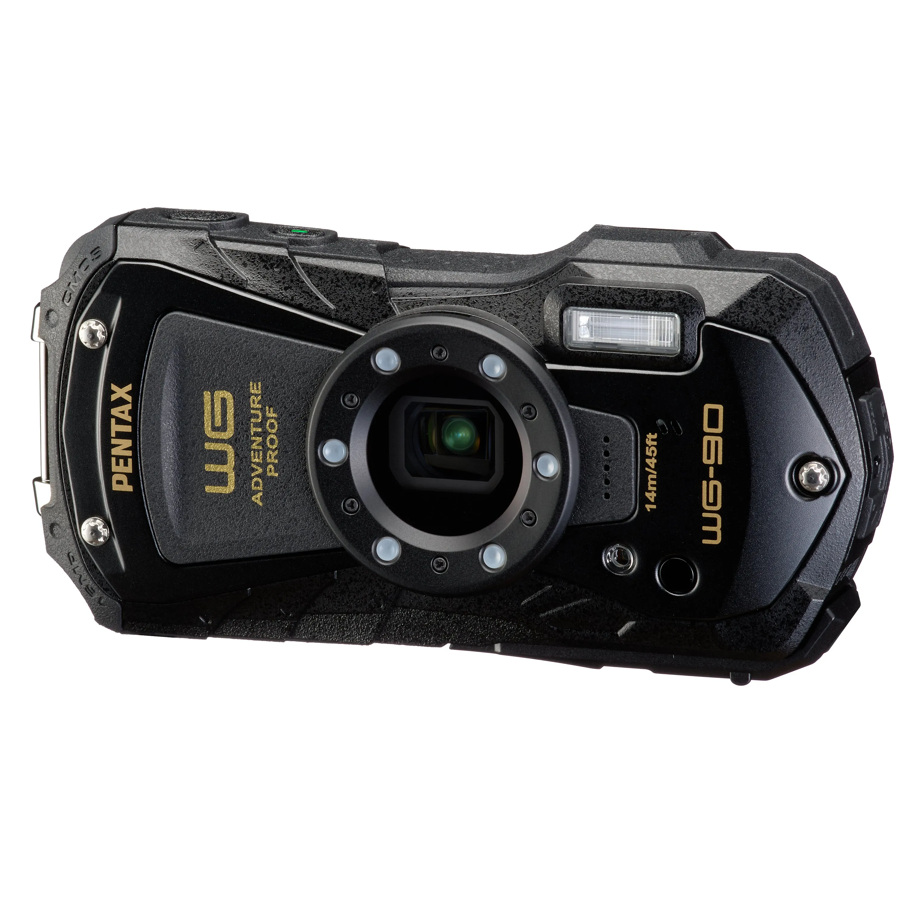 Pentax WG-90 16MP 5x Zoom Tough Compact Camera - Black