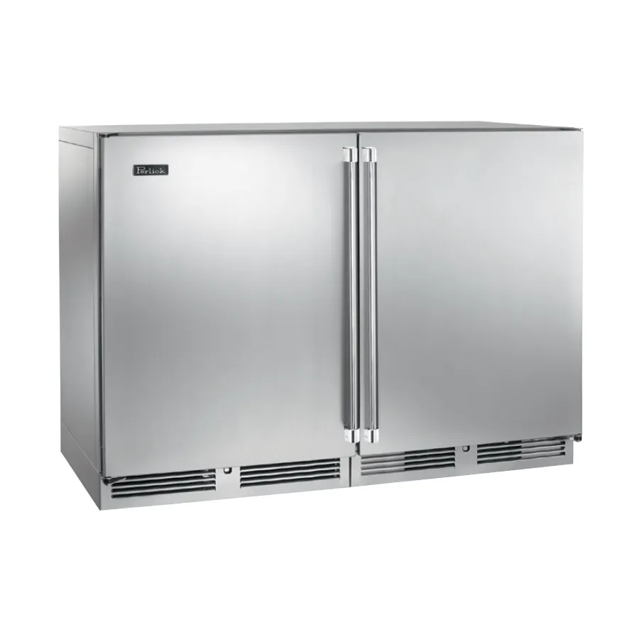 Perlick 48" Undercounter Wine Reserve Refrigerator with 2 Solid Doors