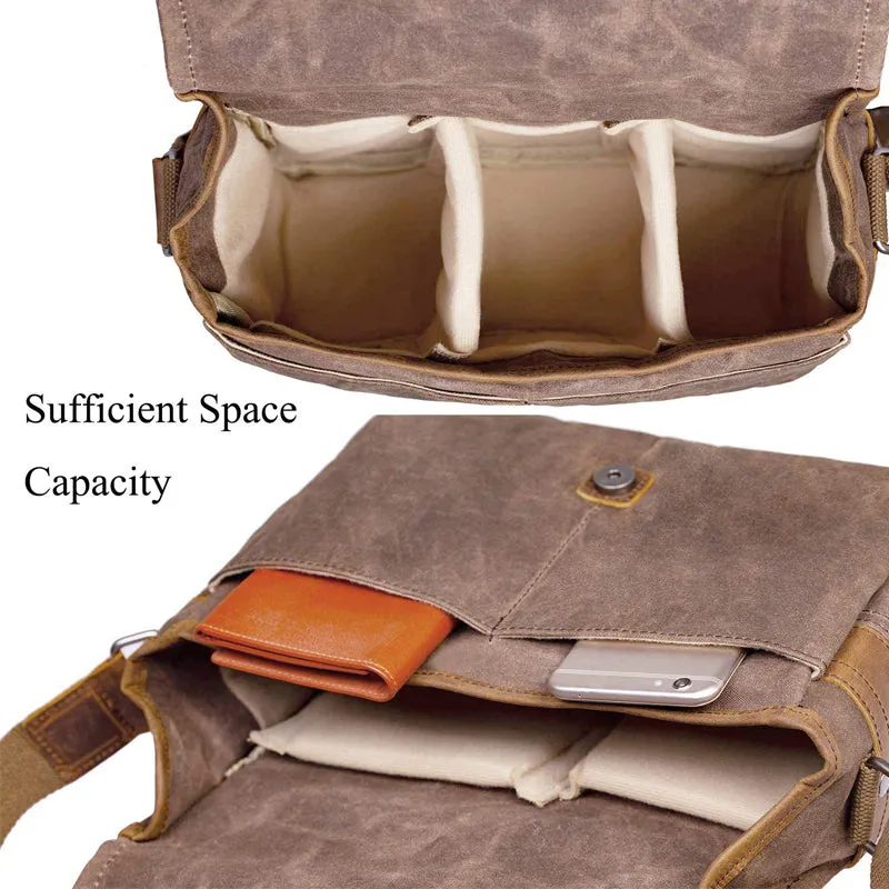 Photography Canvas Messenger Bag Camera DSLR SLR Handbag
