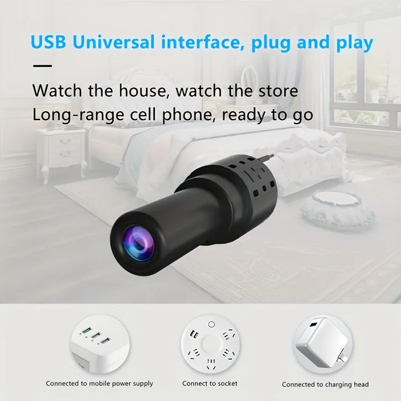 Portable Full HD Camera, Safety Protection Night Vision Camera, Motion Detection, Safety Camera, High-definition Video Recorder Camera, Loop Recording, SD Card Camera (without SD Card)