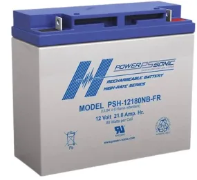 Power-Sonic PSH-12180FR Battery, High Rate 12V/21AH