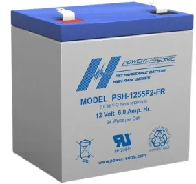Powersonic PSH-1255F2-FR Battery - 12V/6.0AH High Rate Upgrade