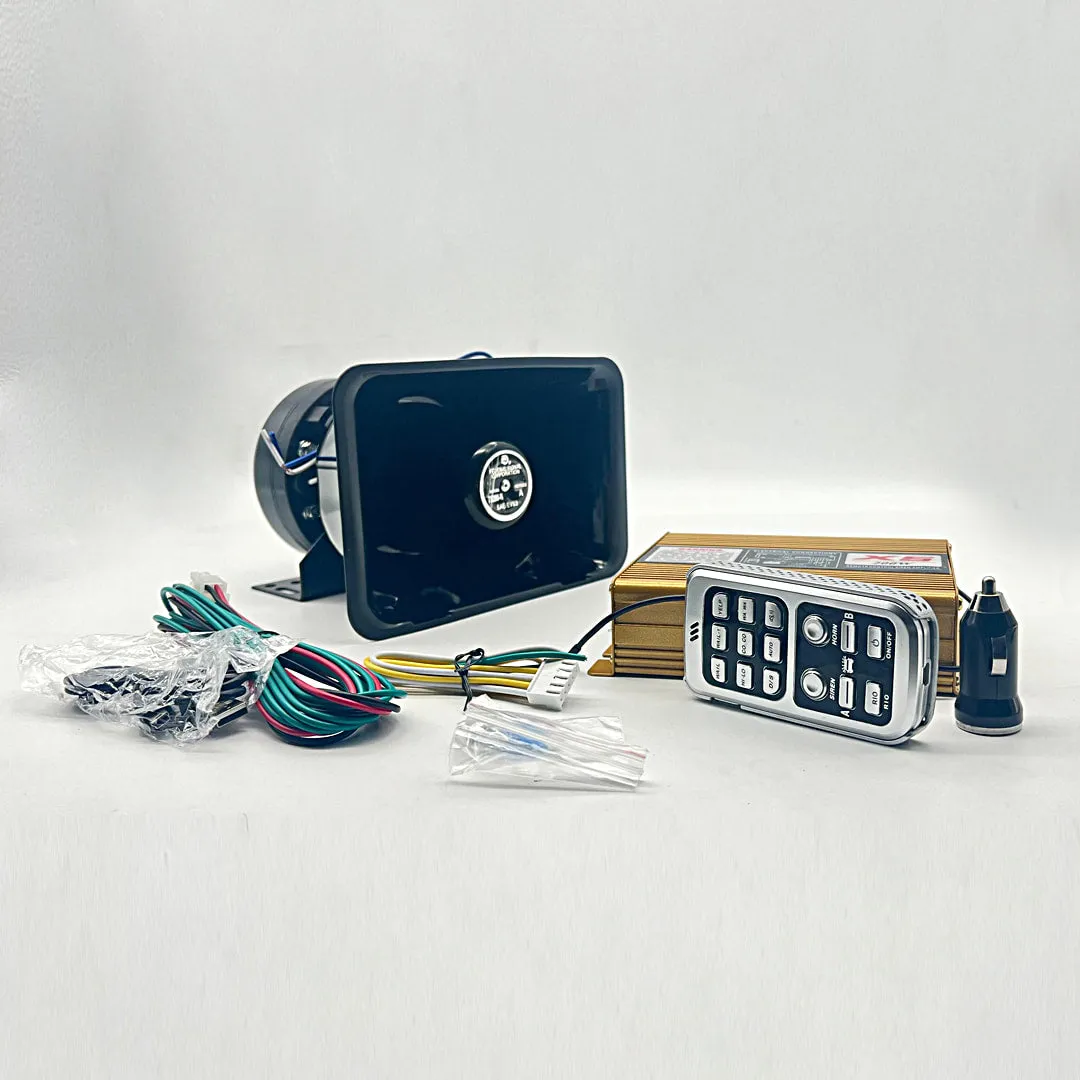 Professional Hooter 200w With Amplifier And Wireless MIC With Police And Ambulance Warning Sirens