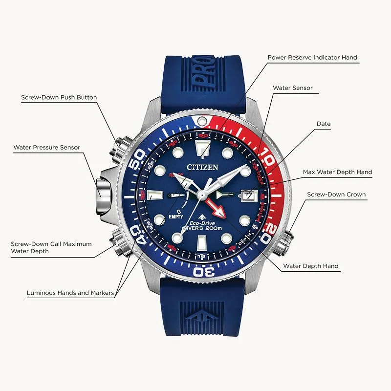 Promaster Aqualand Blue 46MM