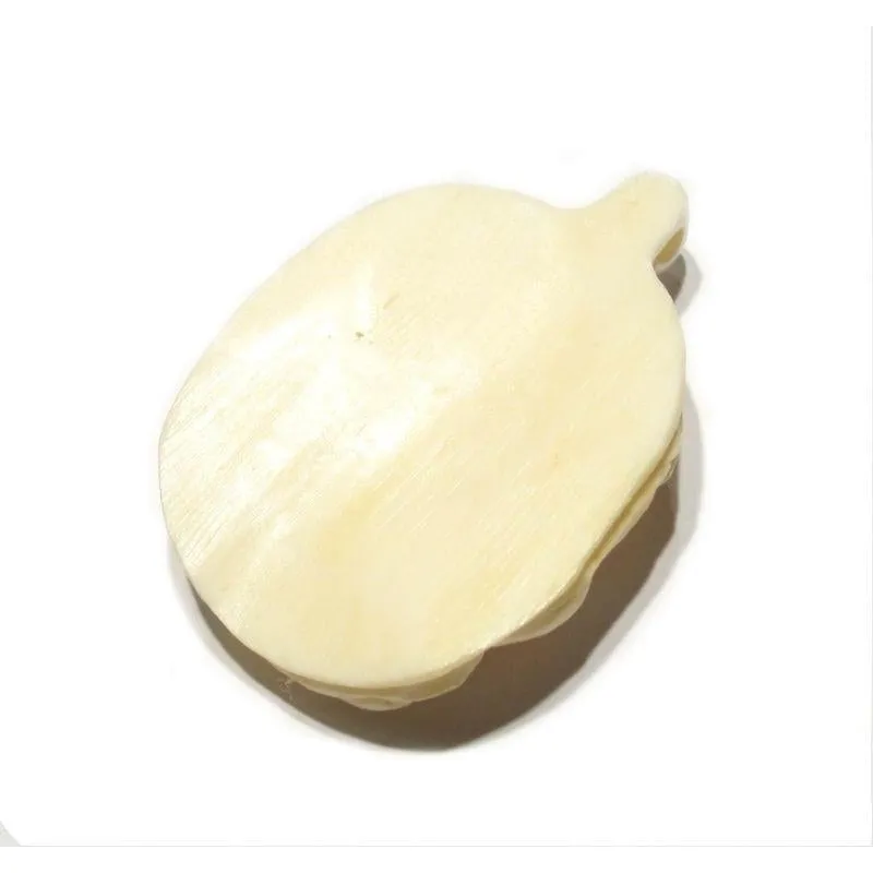 "Seductive" Siren Hand Carved Cow Bone Bead Pendant