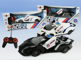 RC Cars for Kids, Remote Control Police Car High Speed Racing Car with Flashing Lights and Siren Sounds, 1:24 Scale Rechargeable RC