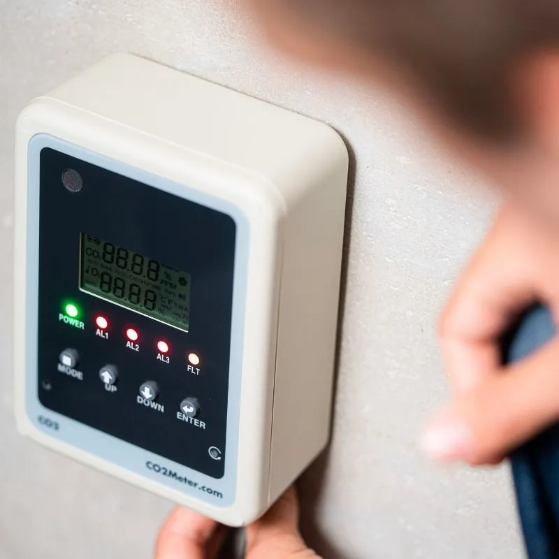 Remote Carbon Dioxide CO2 Storage Safety 3 Alarm
