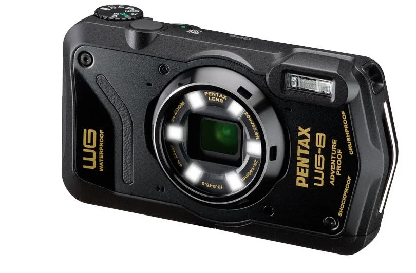 Ricoh PENTAX WG-8 Digital Camera (Black)