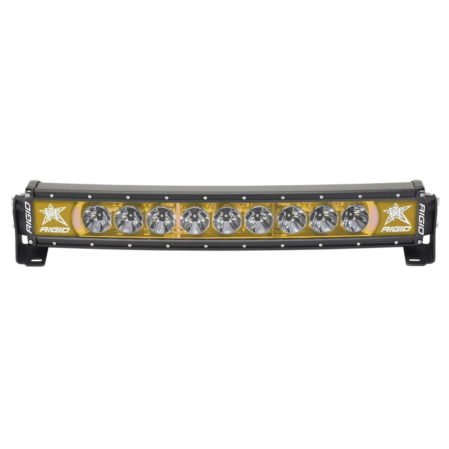 RIGID Radiance Plus Curved Bar Broad-Spot Optic 20 Inch With Amber Backlight