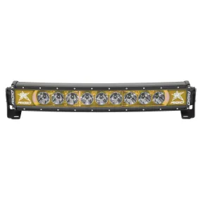 RIGID Radiance Plus Curved Bar Broad-Spot Optic 20 Inch With Amber Backlight