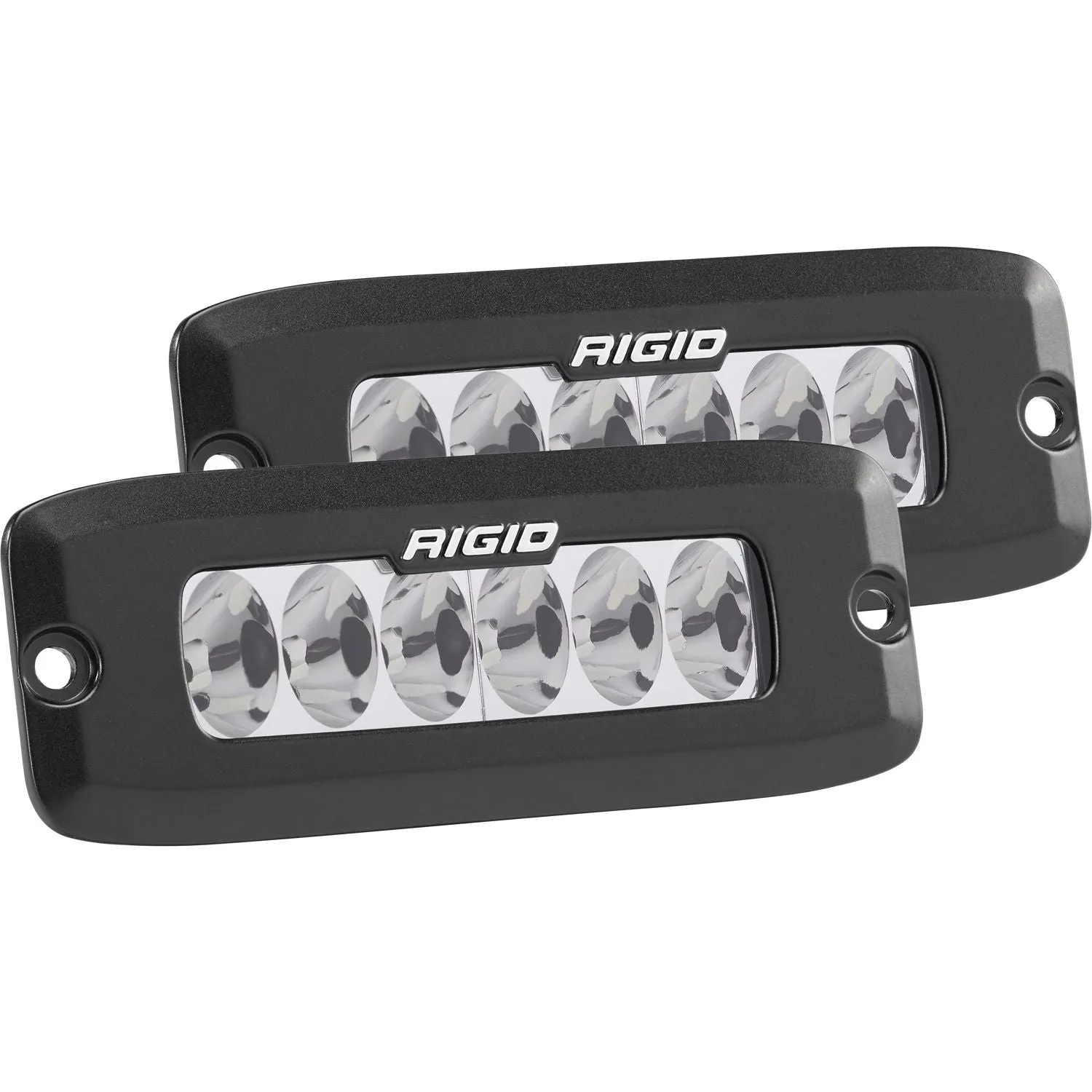 RIGID SR-Q Series PRODriving Optic Flush Mount Black Housing Pair