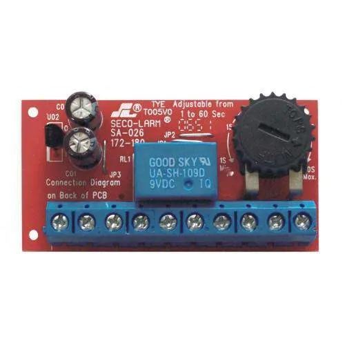 Seco-Larm - Mini Timer Module - Low Voltage Miniature Delay Timer Module w/ Relay Output