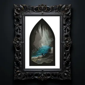 Sirens Cove - Gothic Window Art Print