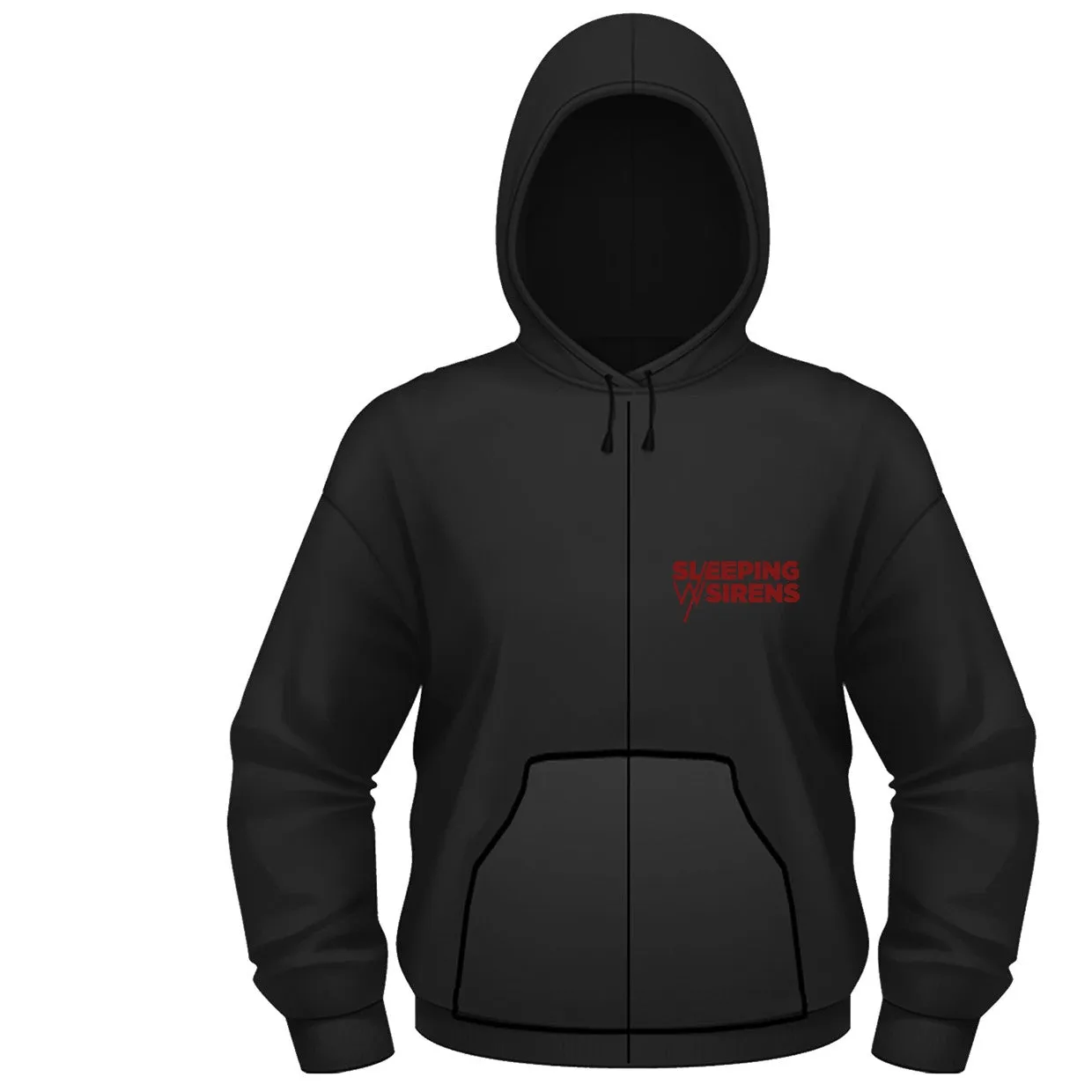 SLEEPING WITH SIRENS ZIP HOODIE: WE LIKE IT LOUD