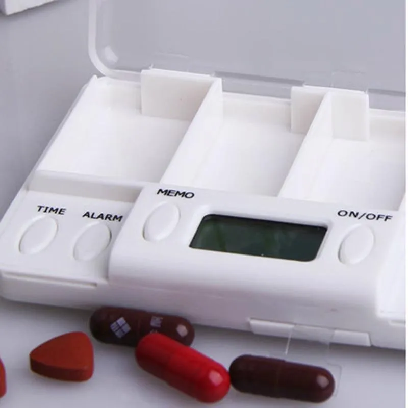 Smart Alarm Small Daily Pill Box Organizer