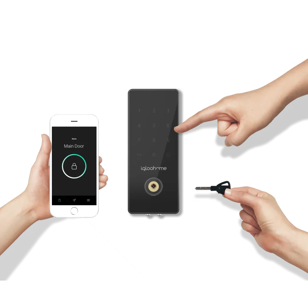 SMART DEADBOLT 2S METAL GREY DIGITAL DOORLOCK   FREE BASIC INSTALLATION