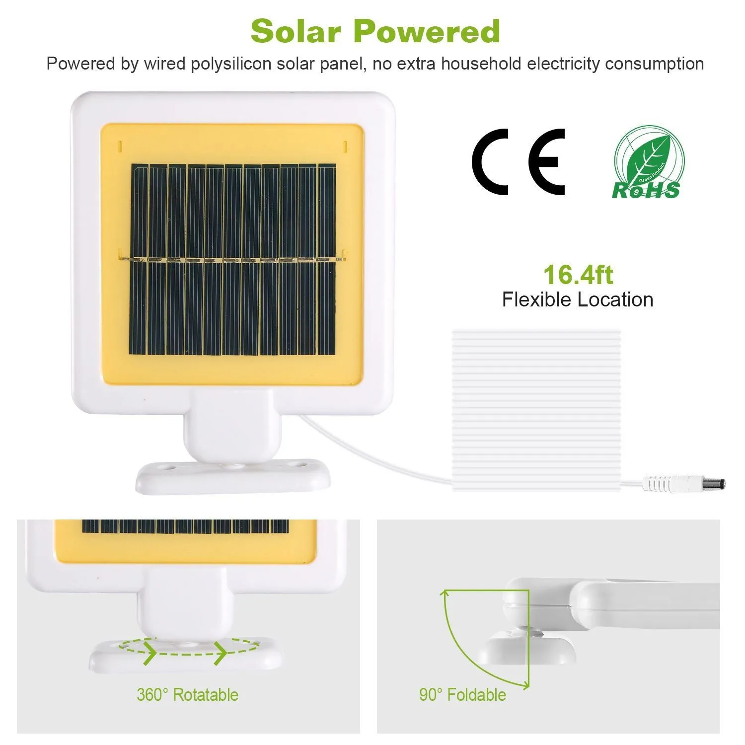 Solar Lights 22 LEDs Outdoor Security