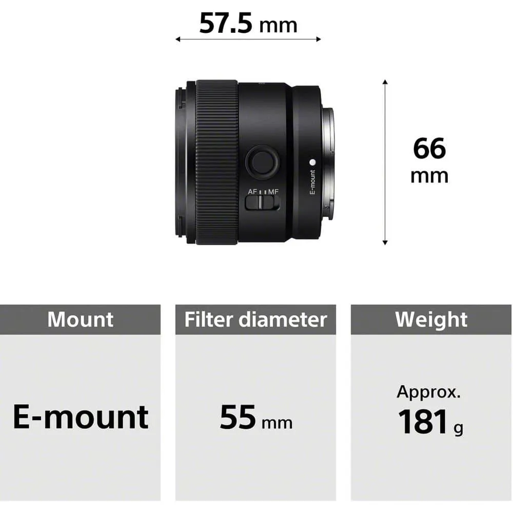 Sony E 11mm F1.8 Lens