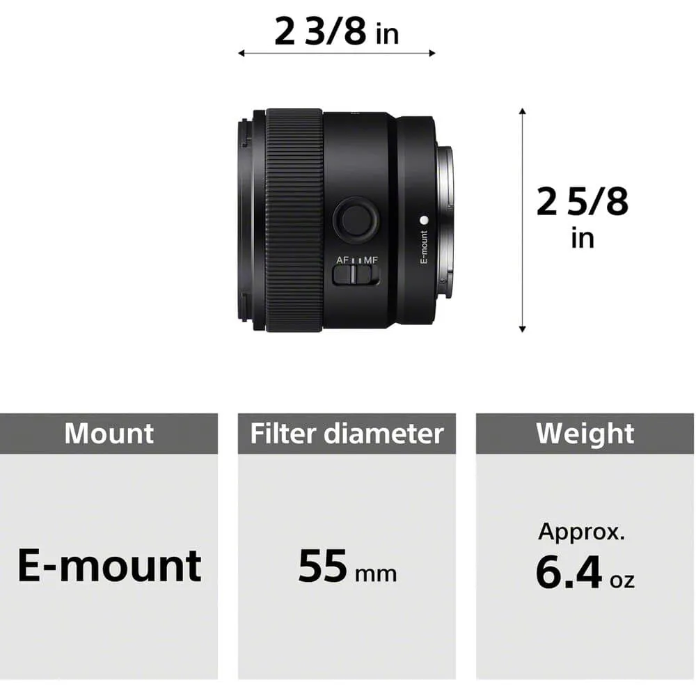 Sony E 11mm F1.8 Lens