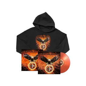 Storace - Crossfire - 1LP Red/Yellow Splatter, Hoodie, Art Card (signed)