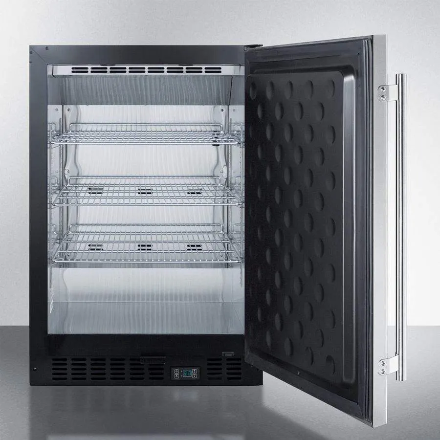 Summit 24" Wide Built-In Beverage Fridge SCR610BLSD