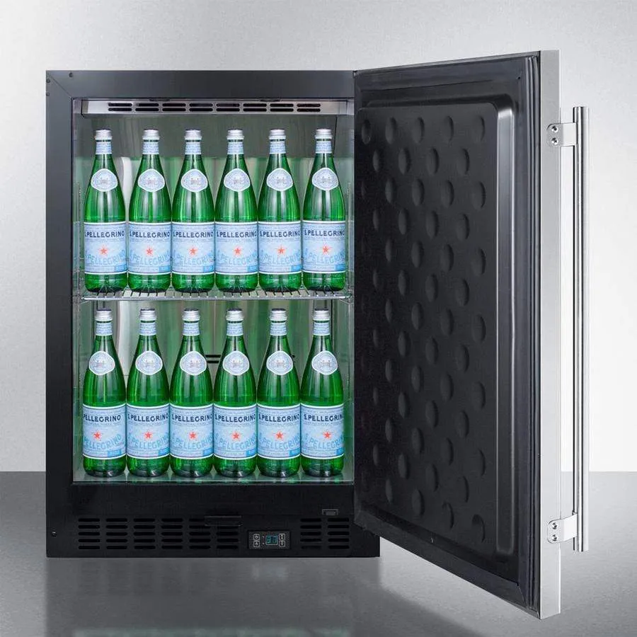 Summit 24" Wide Built-In Beverage Fridge SCR610BLSD