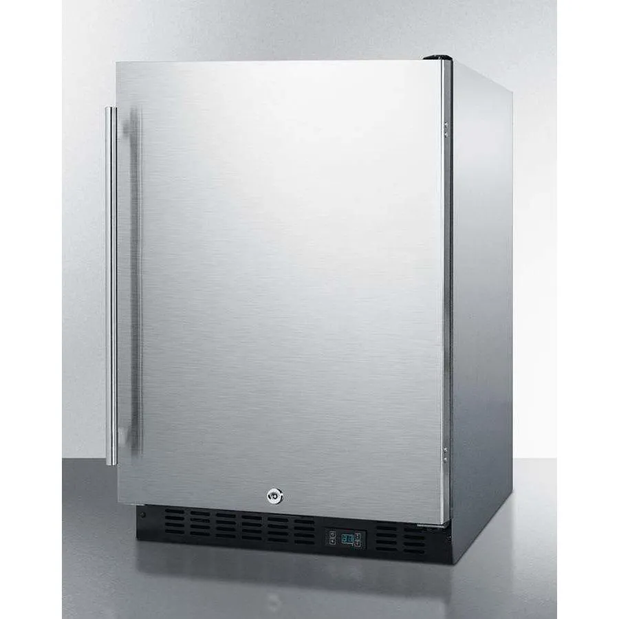 Summit 24" Wide Built-In Beverage Fridge SCR610BLSDCSS