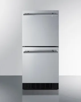 Summit ASDR1524 15" Wide 2-drawer All-refrigerator, ADA Compliant