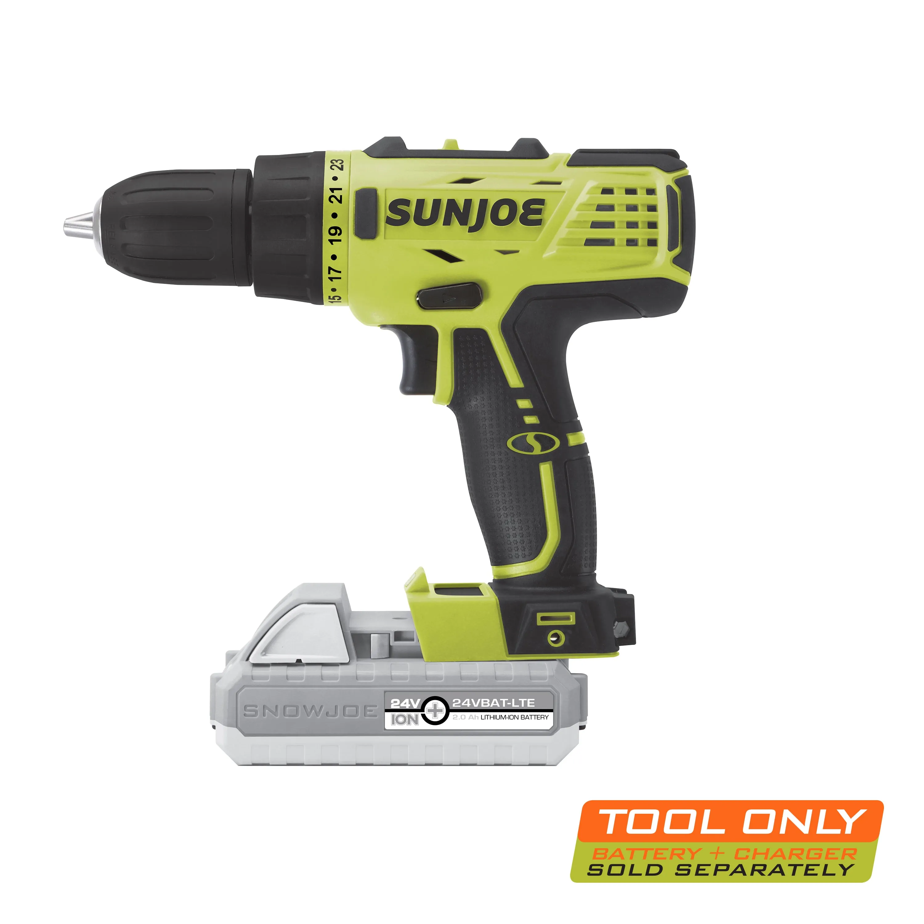 Sun Joe 24V-DD-CT 24-Volt IONMAX Cordless Drill Driver | Tool Only