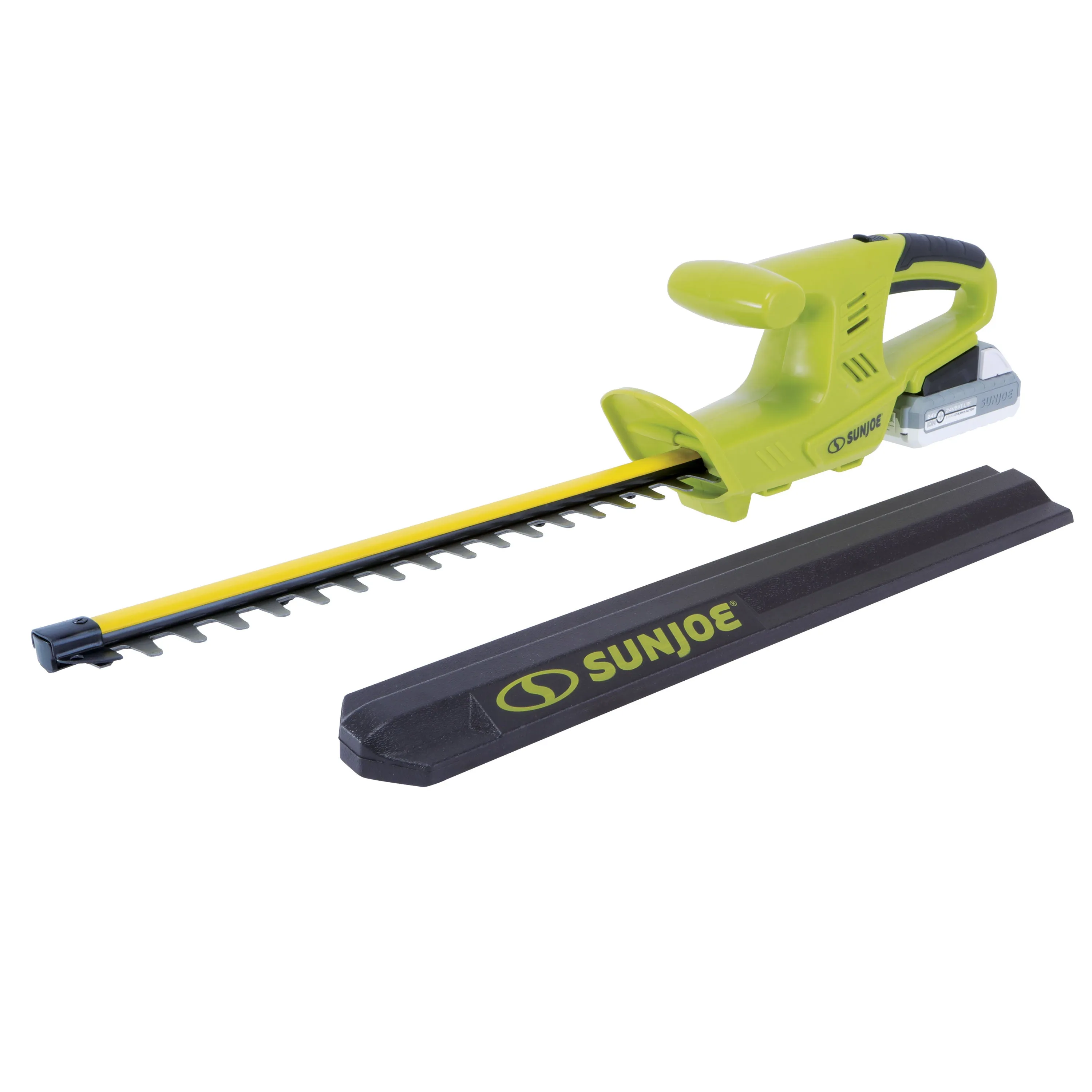 Sun Joe 24V-HT18-TB-LTE Garden Combo Kit w/ 24V* 2.0-Ah Batteries   Charger | Hedge Trimmer | Turbine Blower