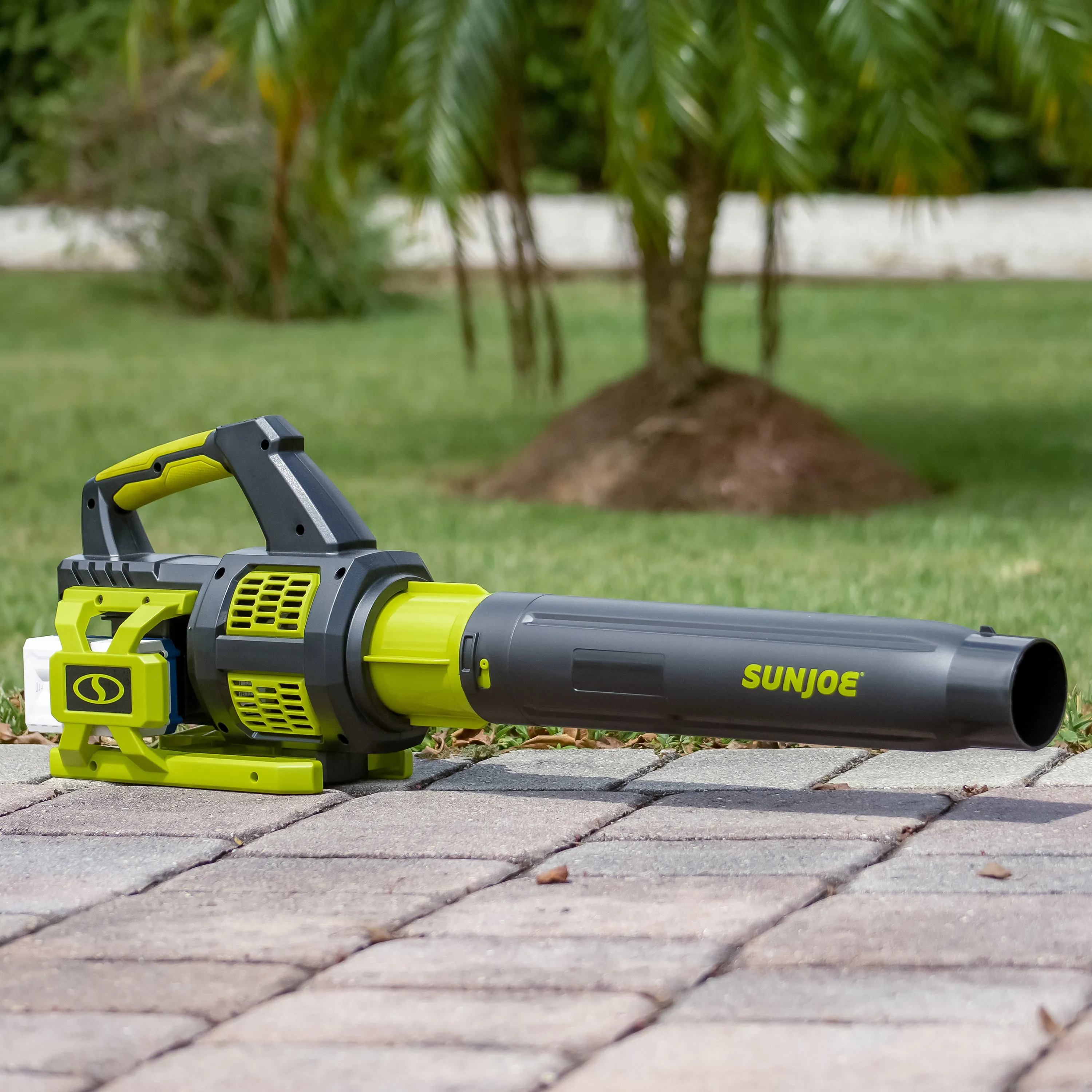 Sun Joe 24V-X2-JB500 Cordless Brushless Turbine Jet Blower | W/ 2 x 2.0-Ah Batteries   Charger