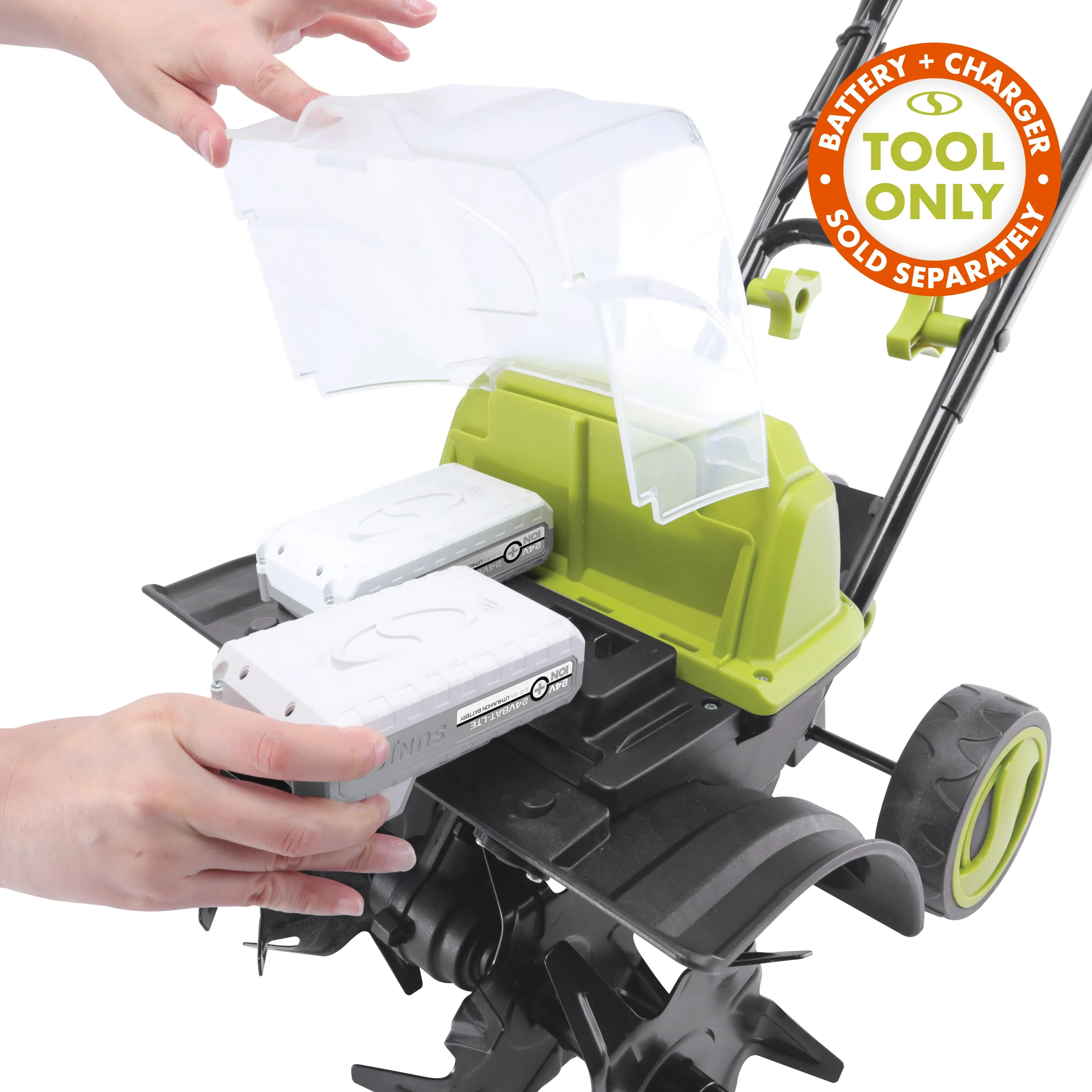Sun Joe 24V-X2-TLR14-CT 48-Volt IONMAX Cordless Garden Tiller/Cultivator | Tool Only