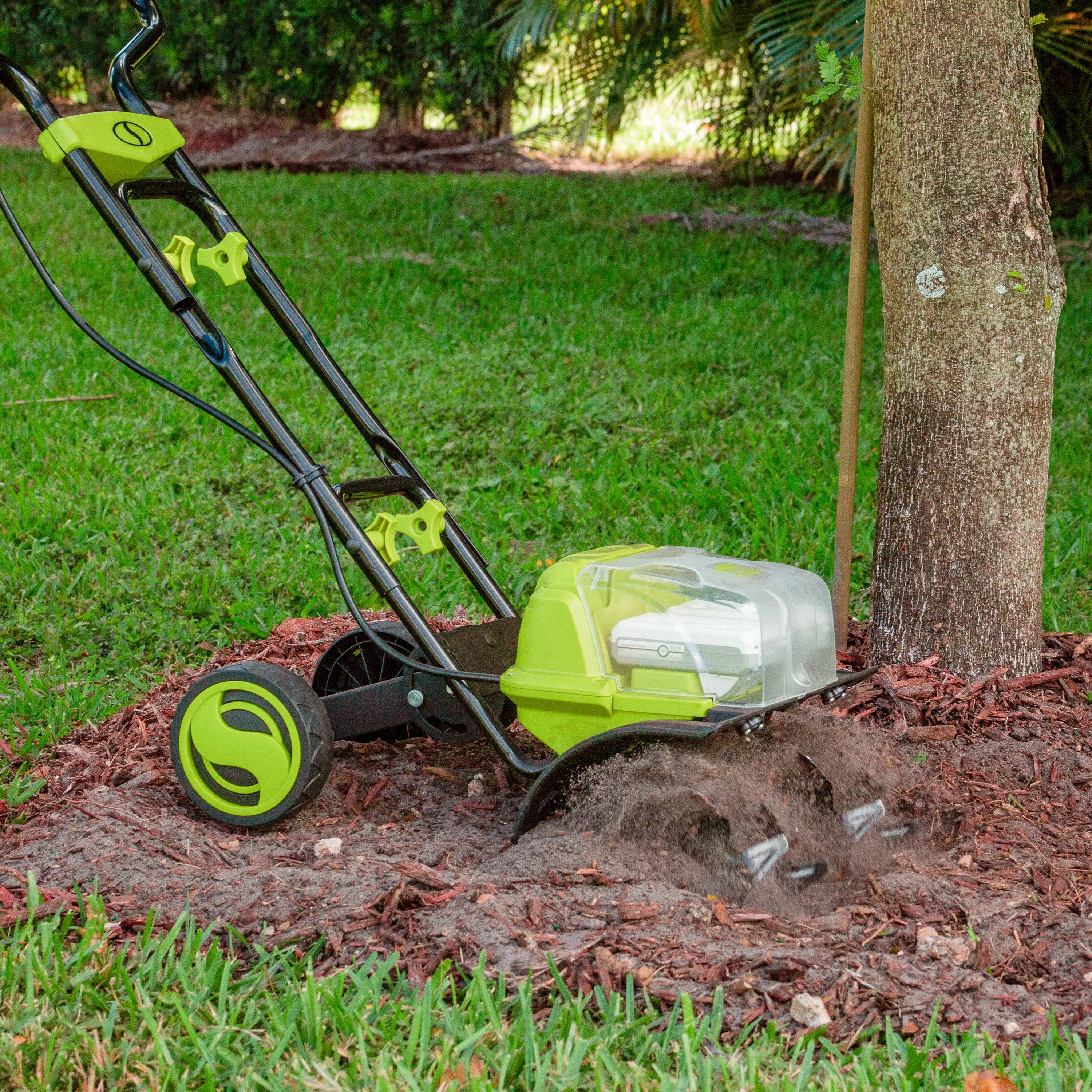 Sun Joe 24V-X2-TLR14-CT 48-Volt IONMAX Cordless Garden Tiller/Cultivator | Tool Only