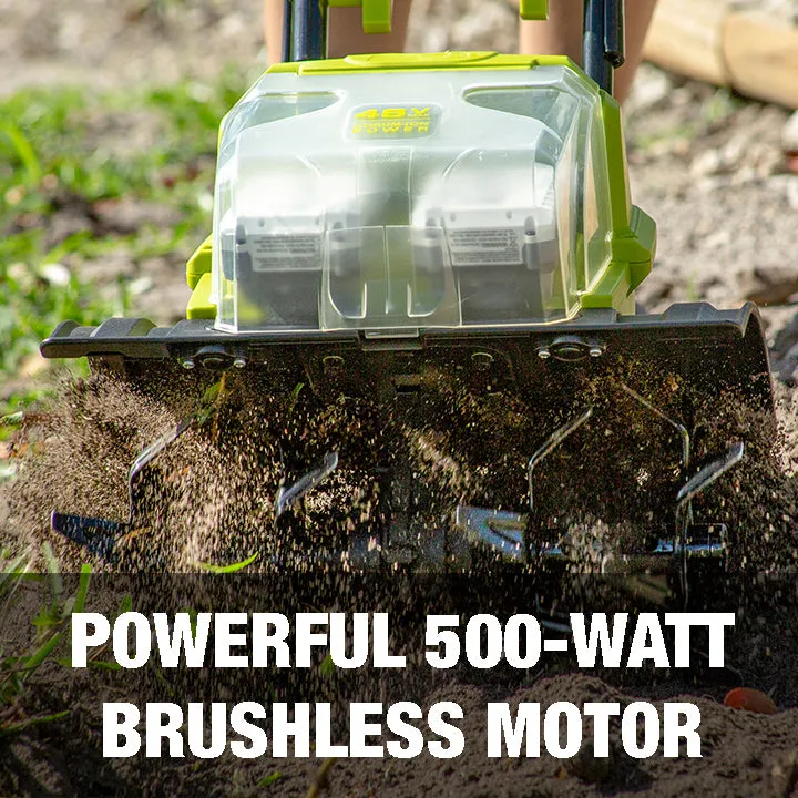 Sun Joe 24V-X2-TLR14-CT 48-Volt IONMAX Cordless Garden Tiller/Cultivator | Tool Only