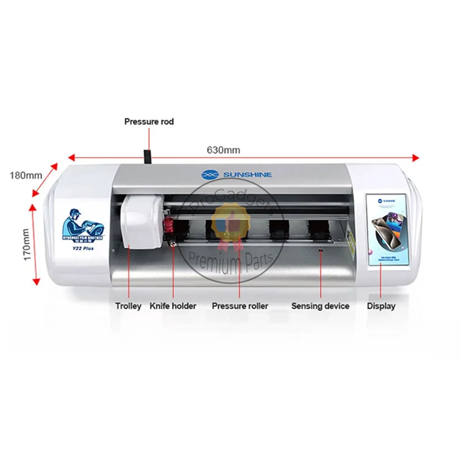 SunShine Y22 Plus Unlimited Film Cutting Machine Supports Precise Cutting of Hydrogel Film/Color Film Below 16 inches
