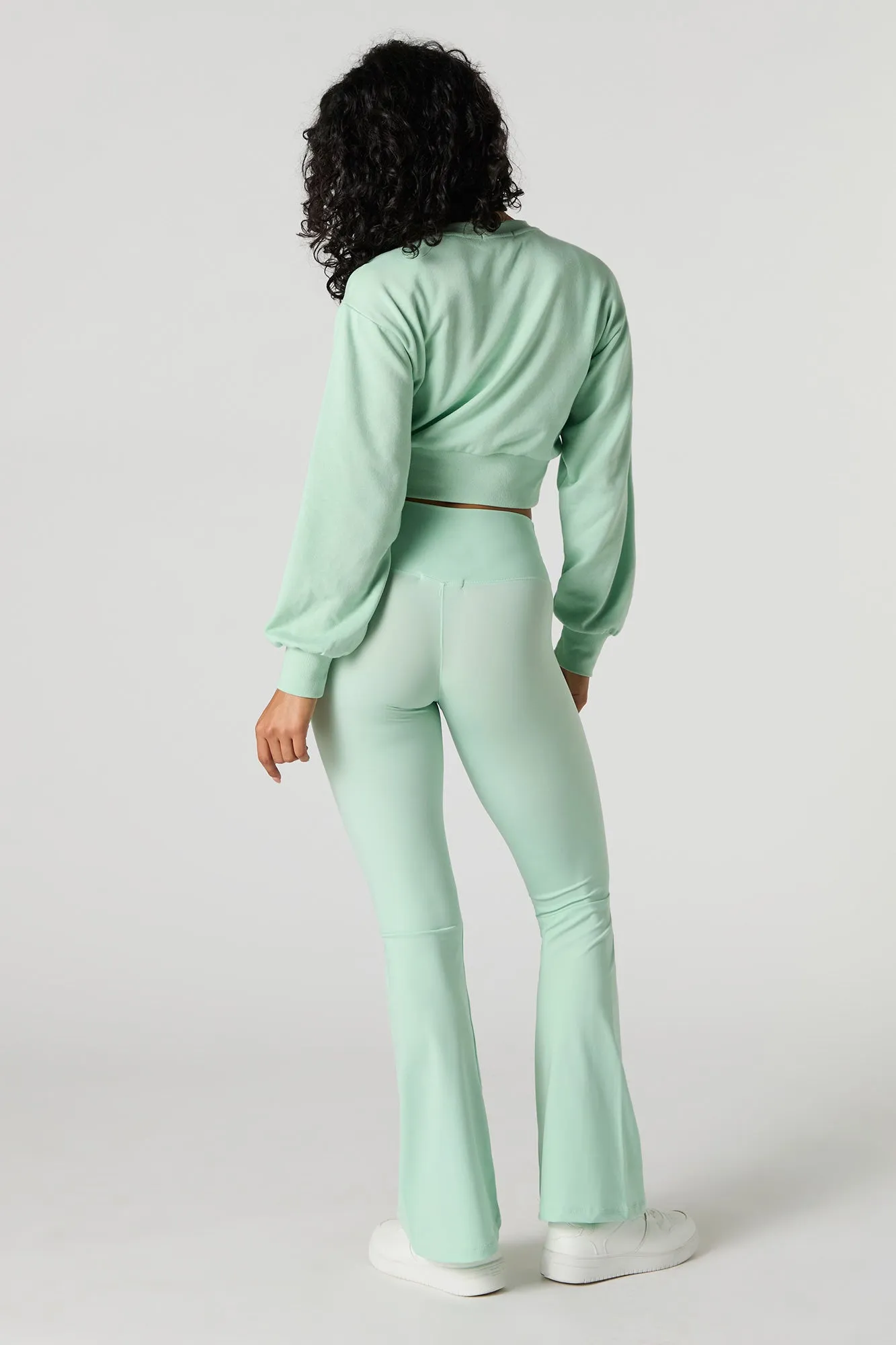 Surplice Waist Flare Pant